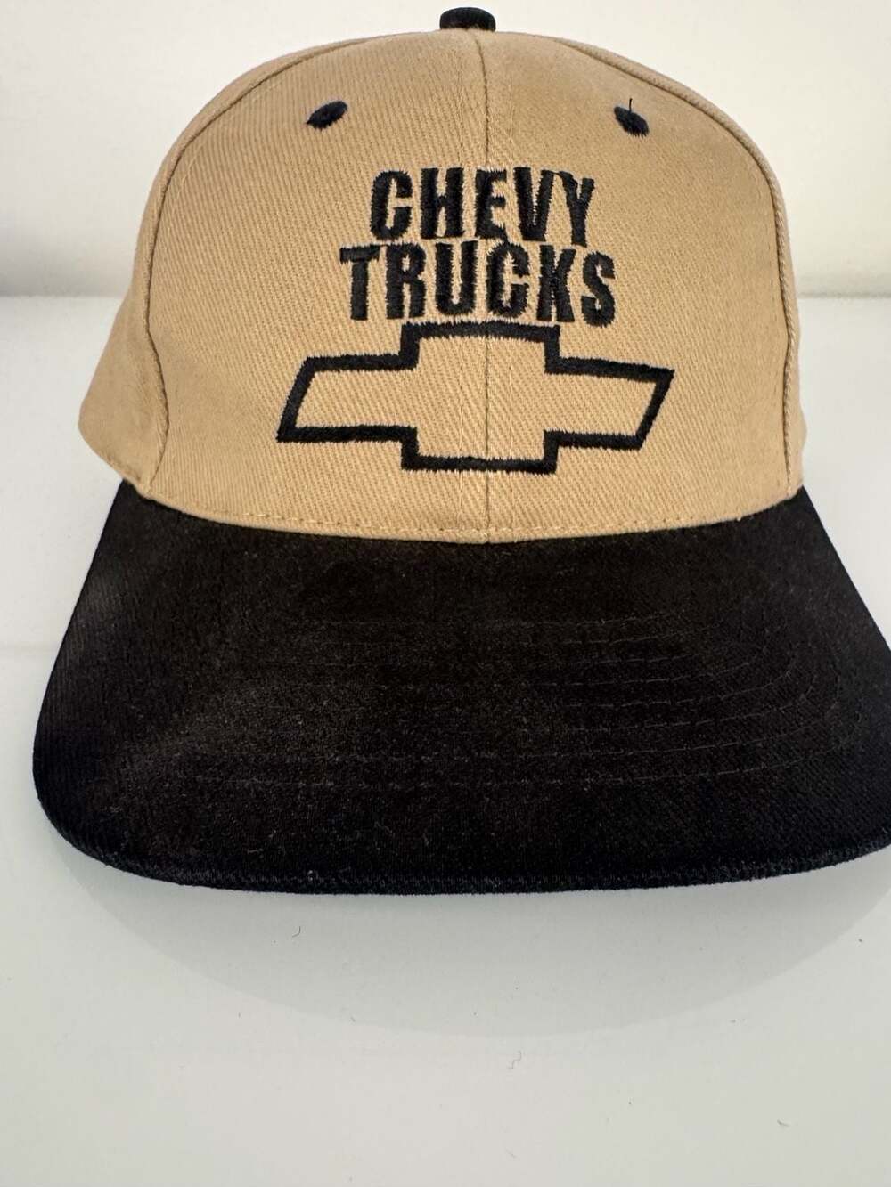 KC Chevy Trucks Embroidered Tan and Black Snapback Cap